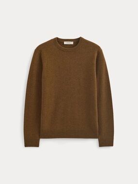 Everlane the cashmere crew in heathered toffee